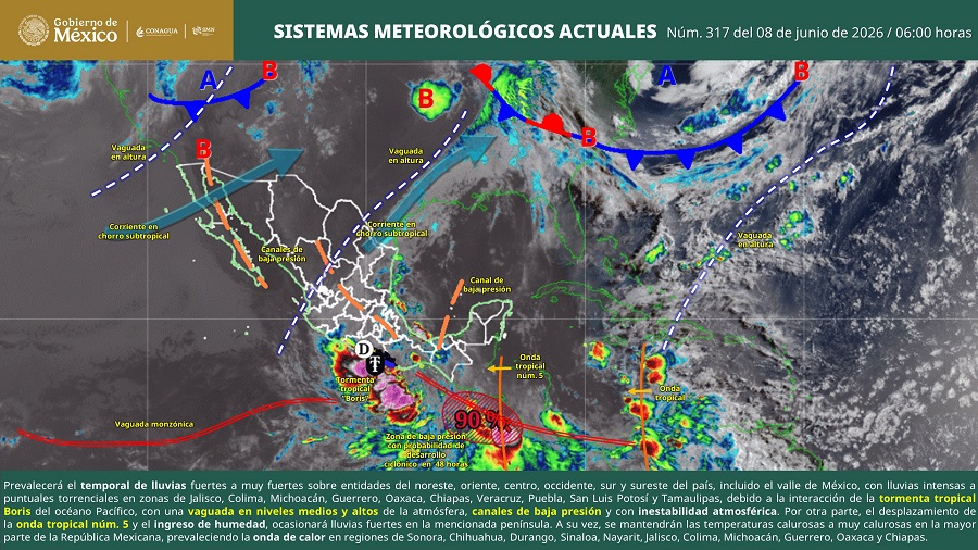 Lluvias acompañarán la semana inaugural del Mundial 2026; Jalisco entra al temporal en plena fiesta futbolística