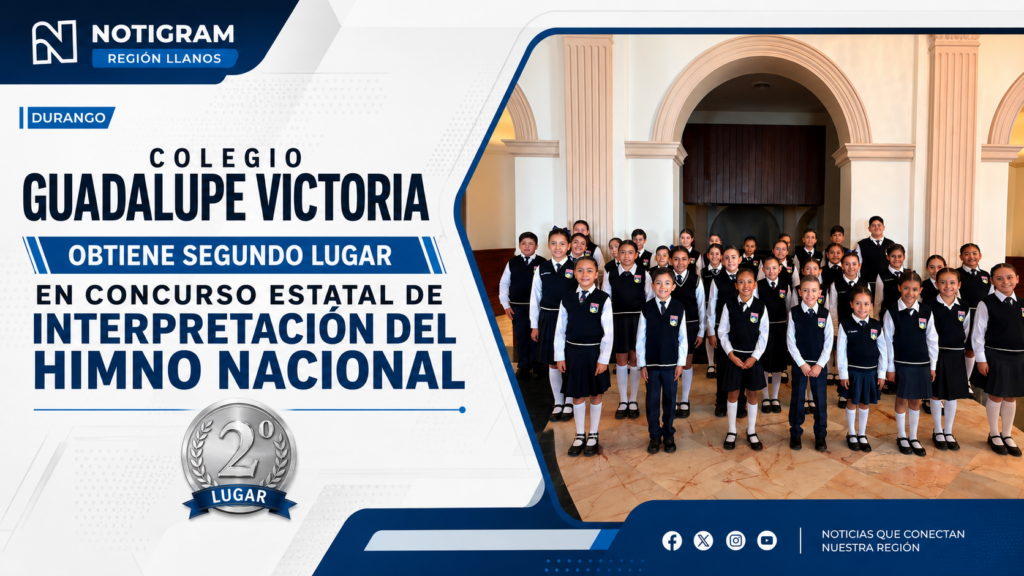 Colegio GV obtiene segundo lugar en concurso estatal de interpretación del Himno Nacional