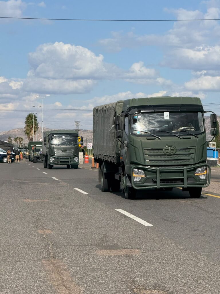 Esta tarde llegó a Durango un Batallón de Infantería del Ejército Mexicano