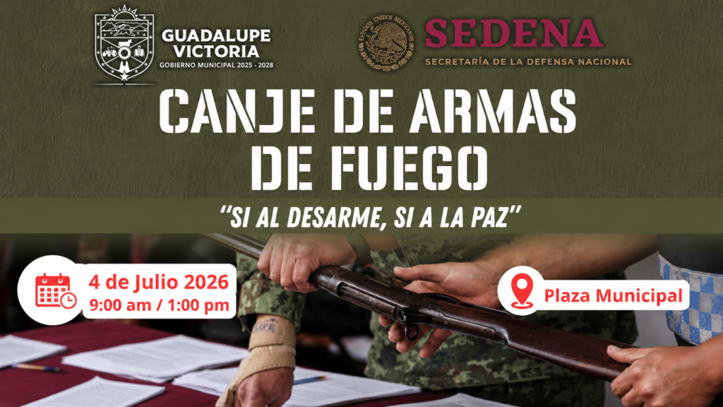 Invitan a participar en campaña de canje de armas de fuego en GV