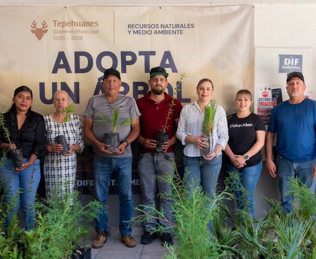 Tepehuanes impulsa la reforestación con la campaña permanente “Adopta un Árbol”