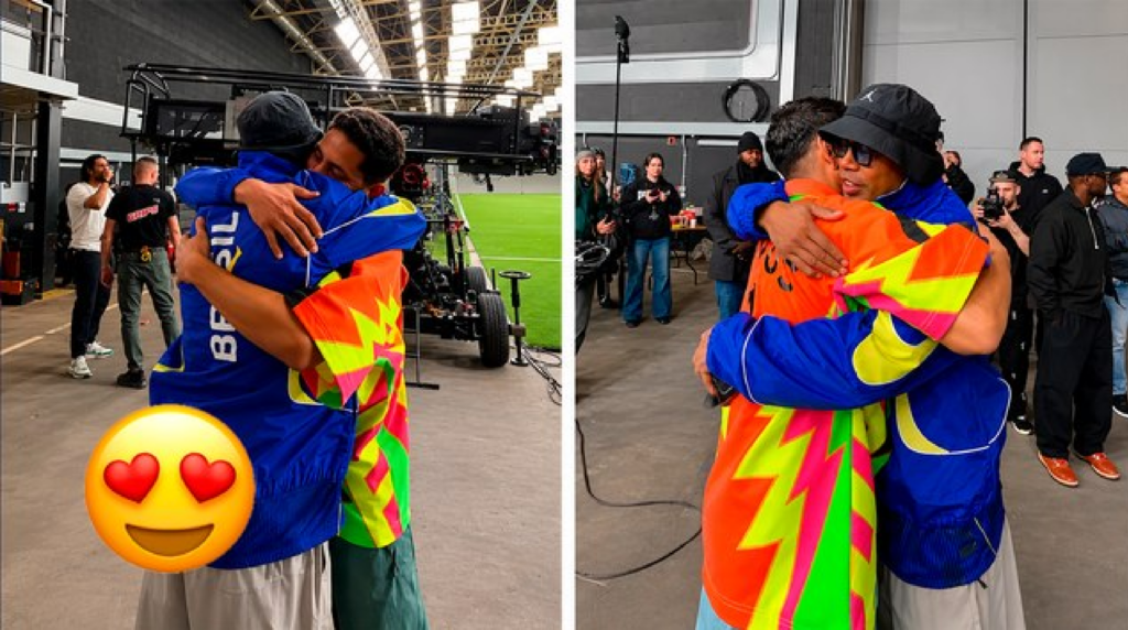 Dos leyendas del futbol se reúnen en comercial internacional previo al Mundial