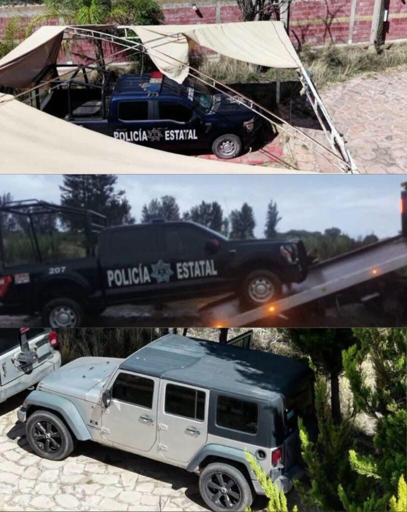 Patrullas clonadas y lujosos vehículos asegura el Ejército Mexicano, la GN y la FGR