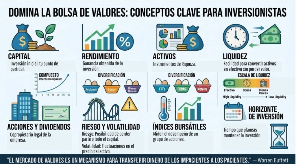 Asesor financiero explica conceptos clave para invertir en la Bolsa de Valores