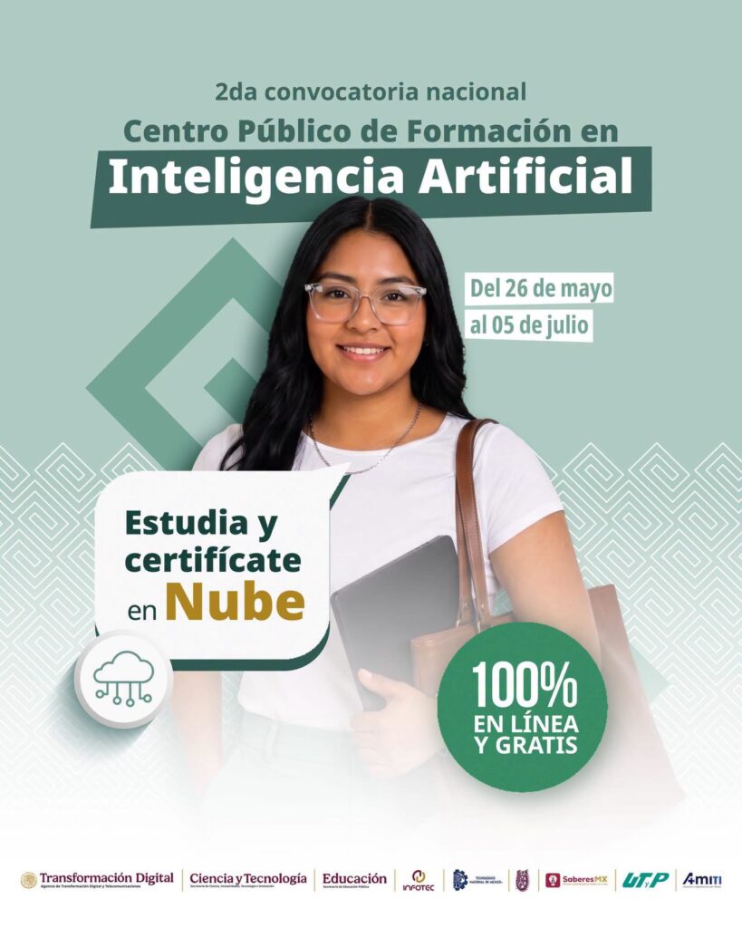 Abren convocatoria del Centro de Formación en IA para programación e Inteligencia Artificial