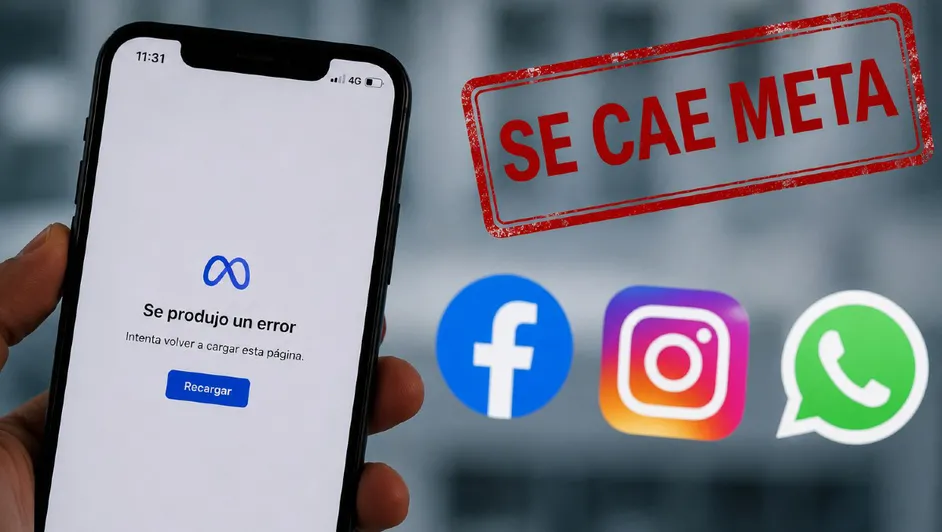 Facebook e Instagram presentan caída global y afectan a miles de usuarios