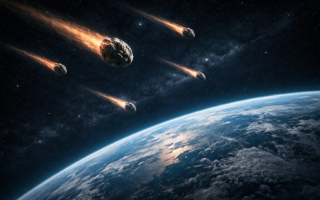 NASA vigila cinco asteroides cercanos a la Tierra tras avistamiento