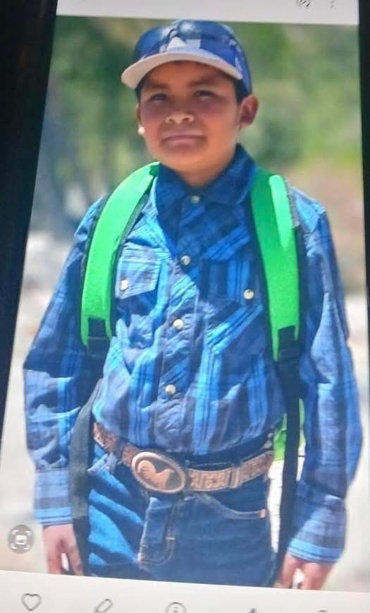 Solicitan apoyo para localizar a menor desaparecido entre El Tule y Balleza