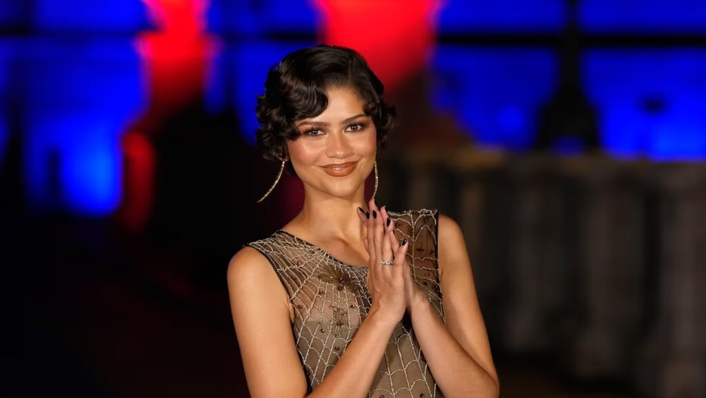 Zendaya deslumbra con vestido telaraña en estreno de Spider-Man en Roma