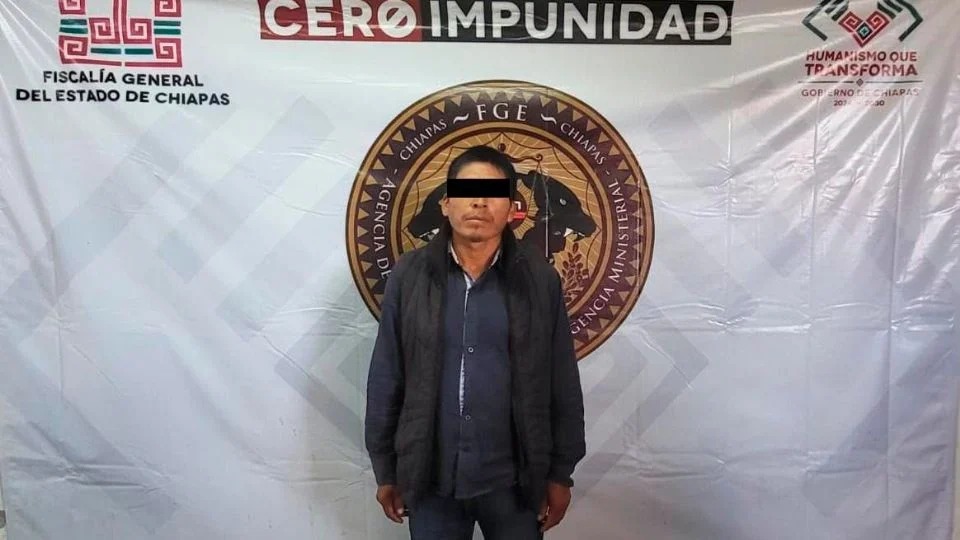 Detienen a padre acusado de vender a su hija de 12 años por 25 mil pesos en Chiapas