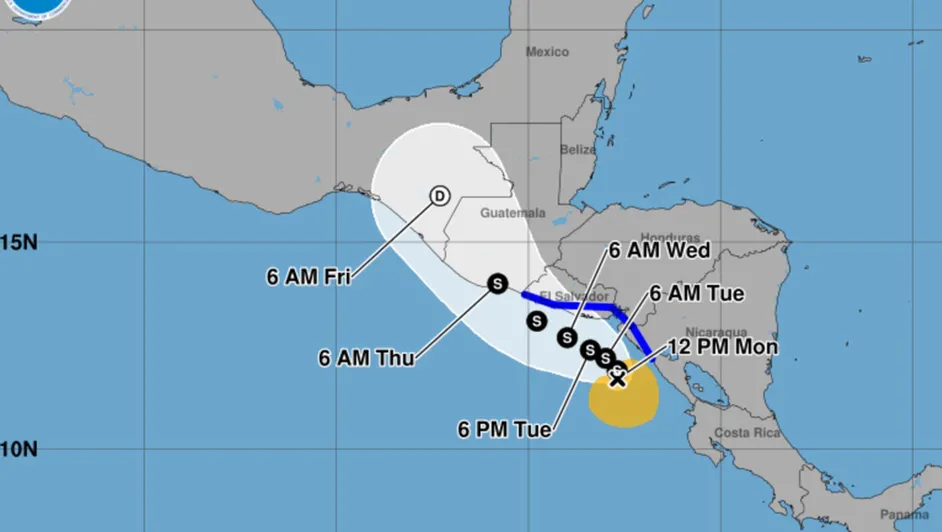Tormenta tropical ‘Cristina’ se forma en el Pacífico; ésta es su trayectoria
