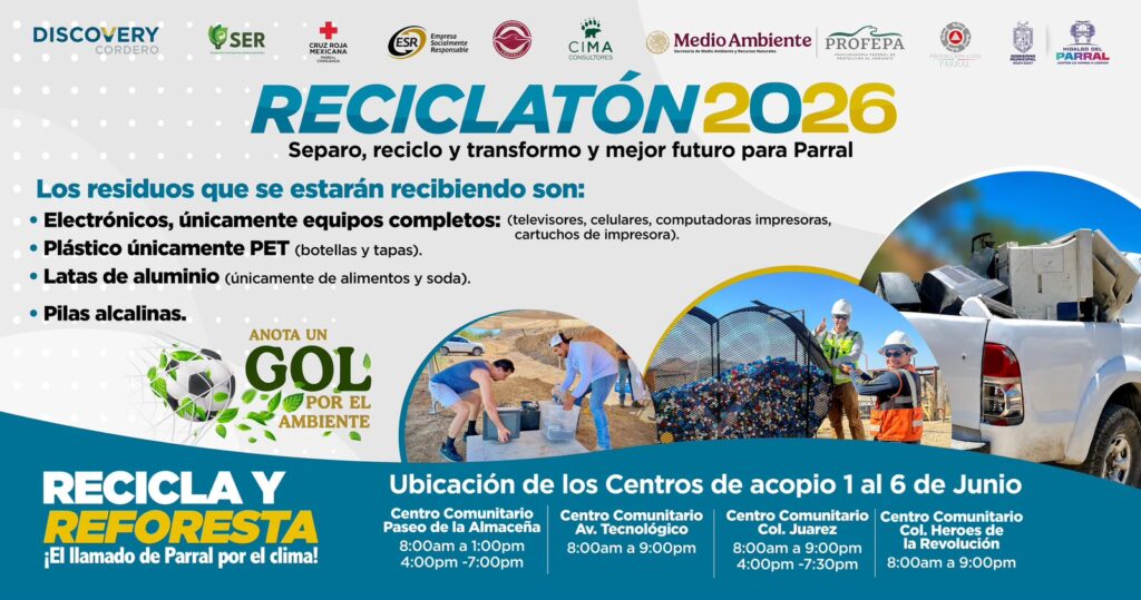Gobierno de Parral, SEMARNAT, PROFEPA y Minera Titán lanzan campaña “Recicla y Reforesta: El Llamado de Parral por el Clima”