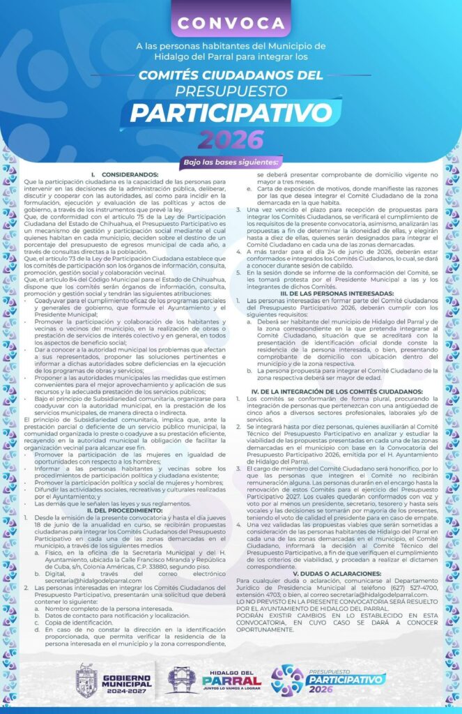Parral fortalece la coordinación regional al ser sede de la Asamblea Ordinaria del Comité de Planeación Regional