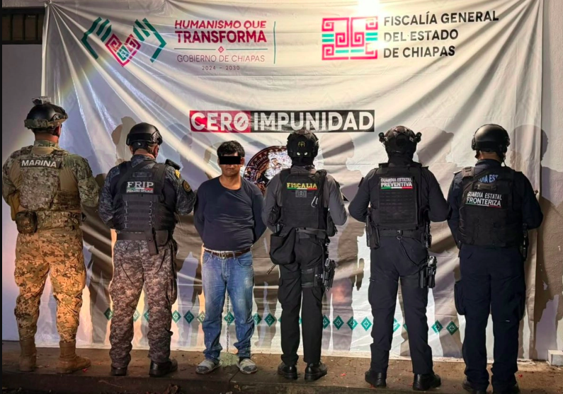 Detienen en Chiapas a presunto líder de la Mara Salvatrucha buscado por Interpol