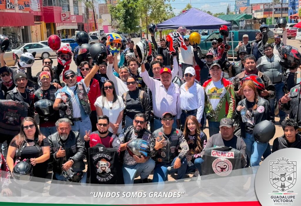 Realizan rodada de concientización para promover la seguridad vial en Guadalupe Victoria