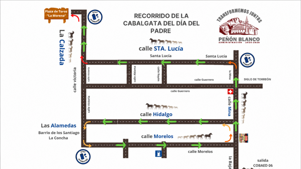 Cabalgata del Día del Padre recorrerá las principales calles de Peñón Blanco