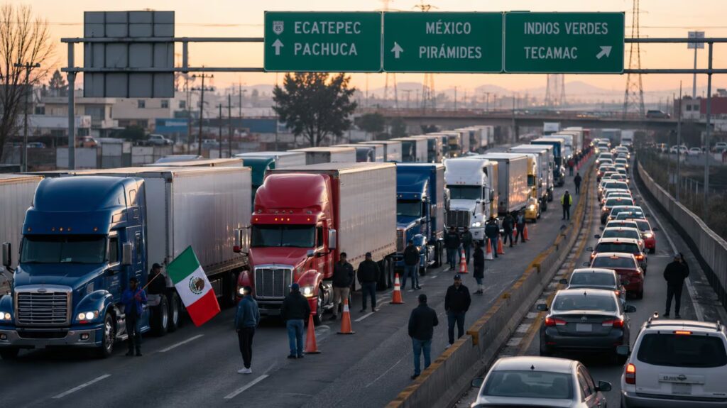 Transportistas preparan megaparo nacional este 24 de junio; advierten colapso en accesos a CDMX