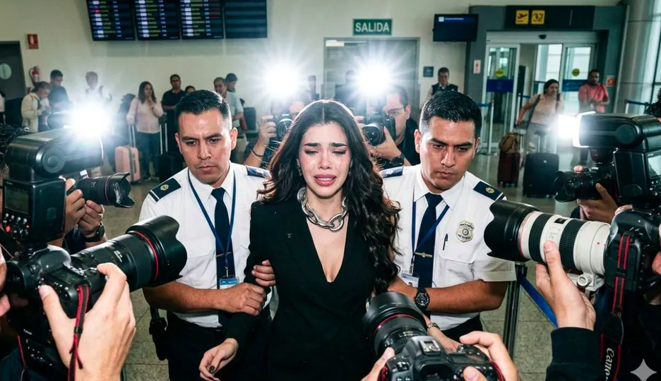 Kenia Os recibe golpe en aeropuerto tras ruptura con Peso Pluma