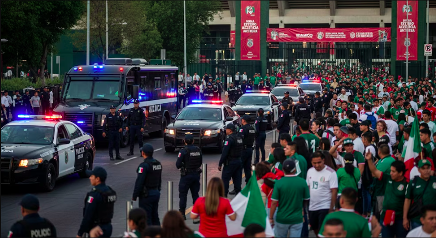 Despliegan 7 mil 500 policías para el México vs Chequia
