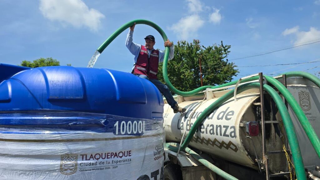 Tlaquepaque distribuye más de 15 millones de litros de agua limpia ante afectaciones en el servicio del SIAPA