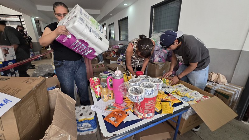 Reúne DIF Jalisco más de 10 toneladas de ayuda para familias afectadas por sismos en Venezuela