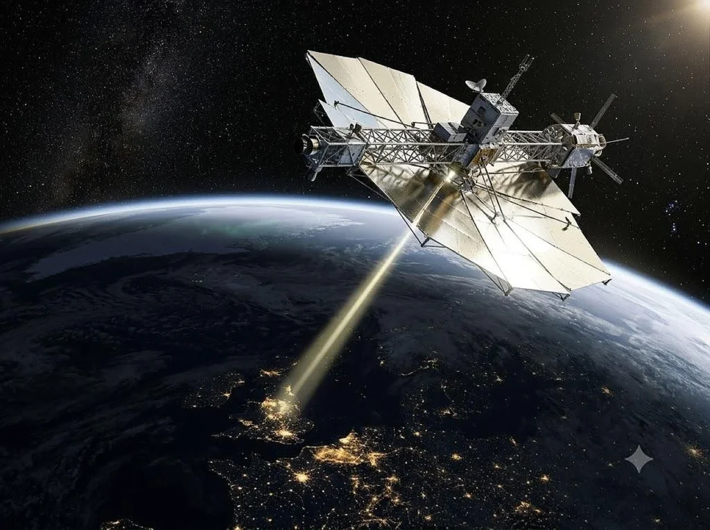 Satélites con espejos podrían iluminar la Tierra durante la noche