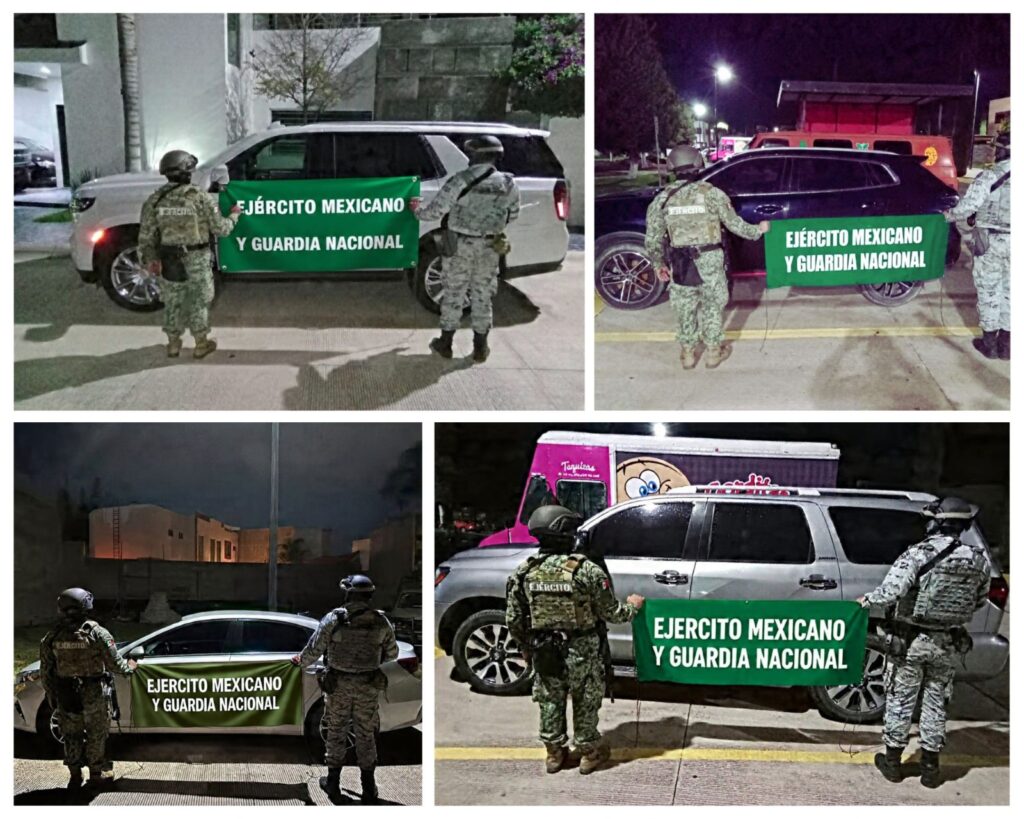 Más vehículos lujosos y blindados aseguran militares tras operativo en Durango