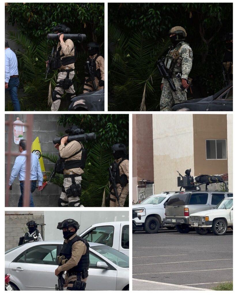 Operativo Militar en el fraccionamiento Río Dorado durante este viernes