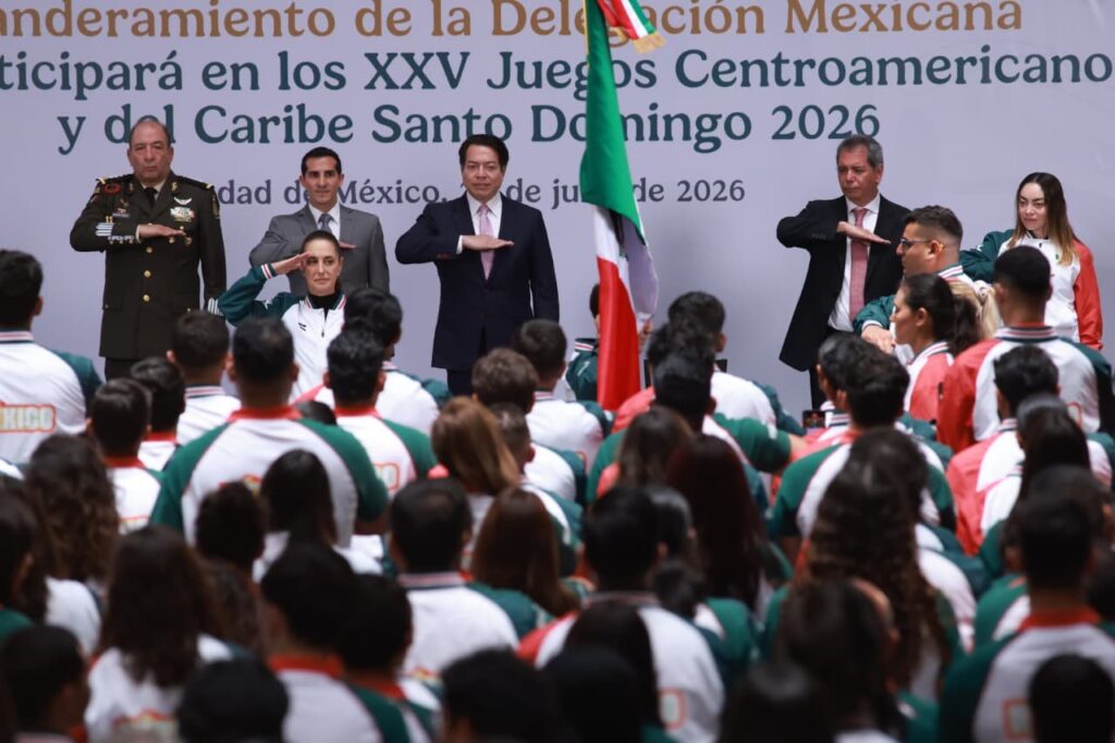 Sheinbaum abandera a la Delegación Mexicana rumbo a Centroamericanos