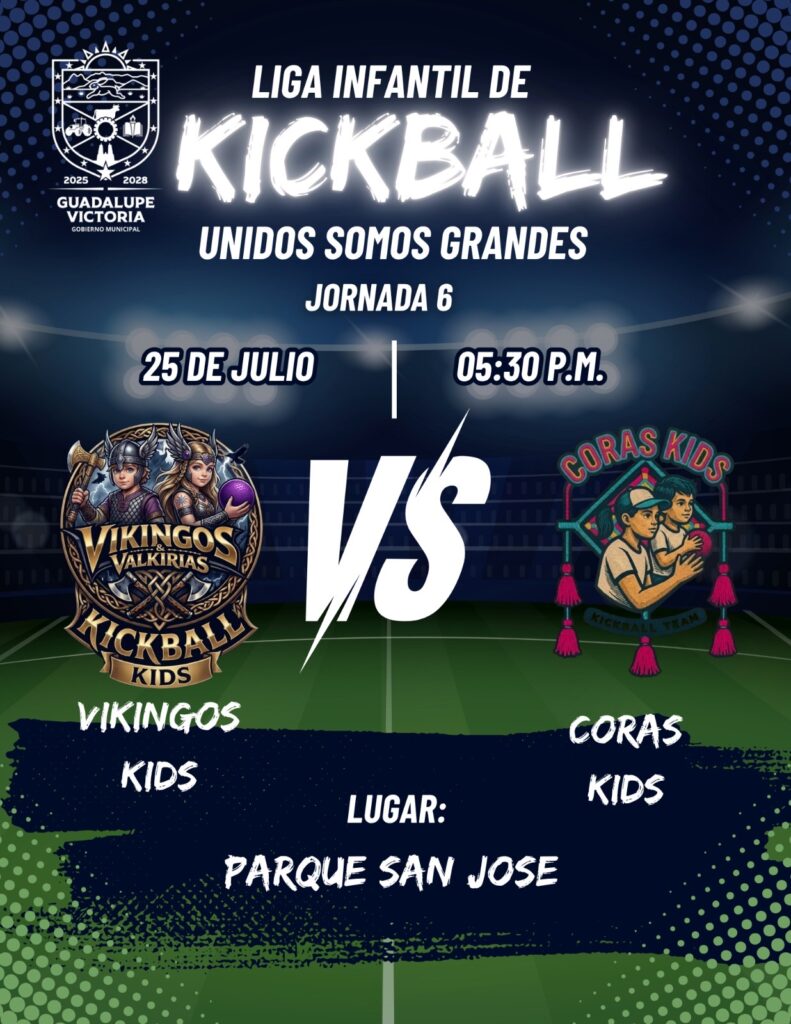 Liga Infantil de Kickball “Unidos Somos Grandes” celebrará la Jornada 6 en el Parque San José
