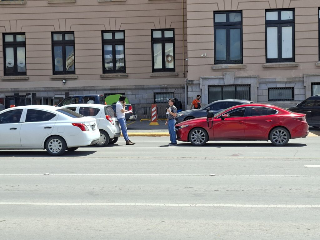 Choque en la avenida Venustiano Carranza