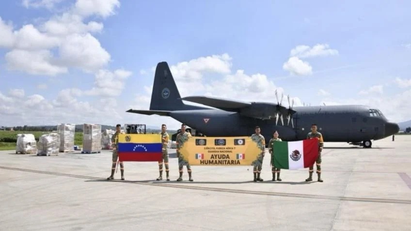 México envía más ayuda a Venezuela: SEDENA suma 71.2 toneladas tras los sismos