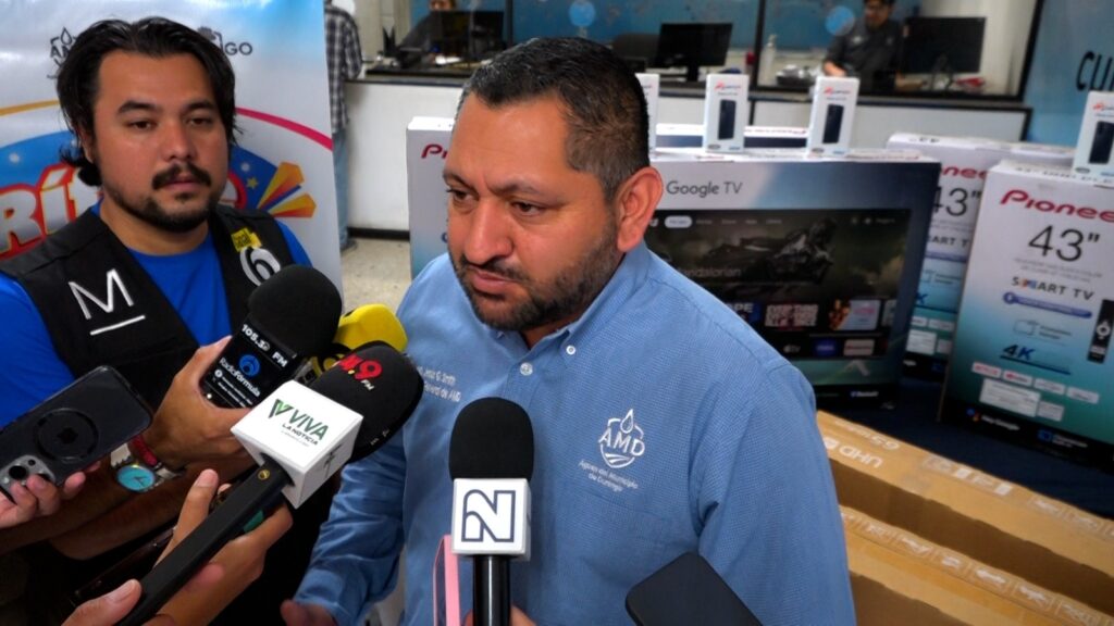Rífate con Durango premiará el pago puntual del agua con 105 televisores y 45 celulares.