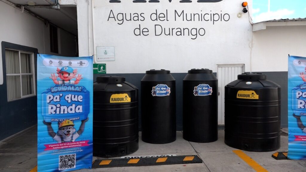 «Cuídala pa’ que Rinda»: programa que facilita la adquisición de tinacos para almacenar agua