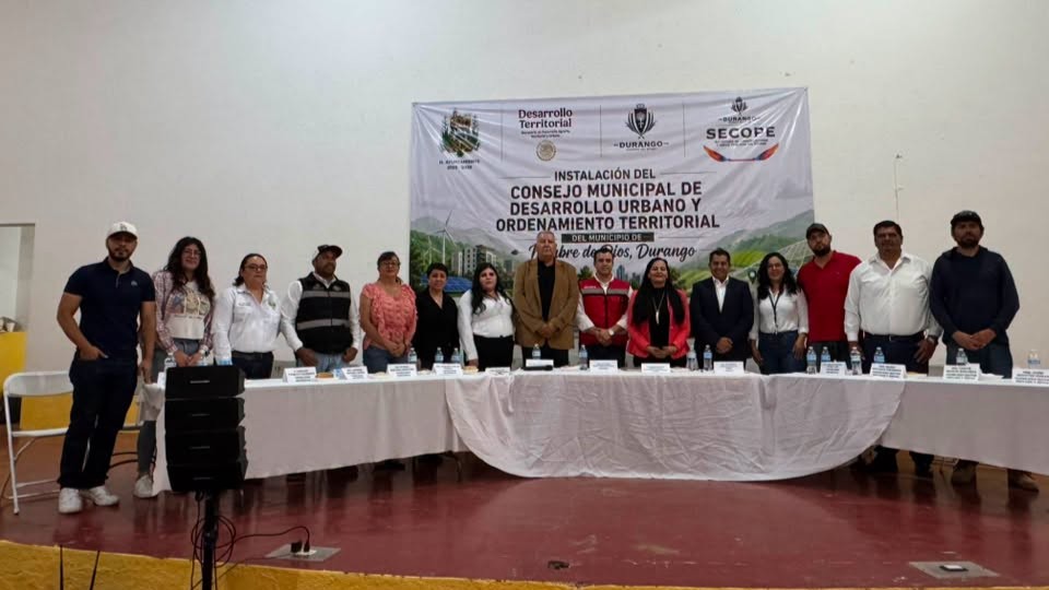 Instalan Consejo Municipal de Desarrollo Urbano y Ordenamiento Territorial en Nombre de Dios