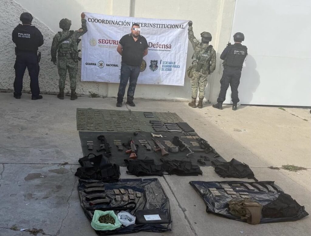 Cae presunto generador de violencia en Guadalupe y Calvo con arsenal