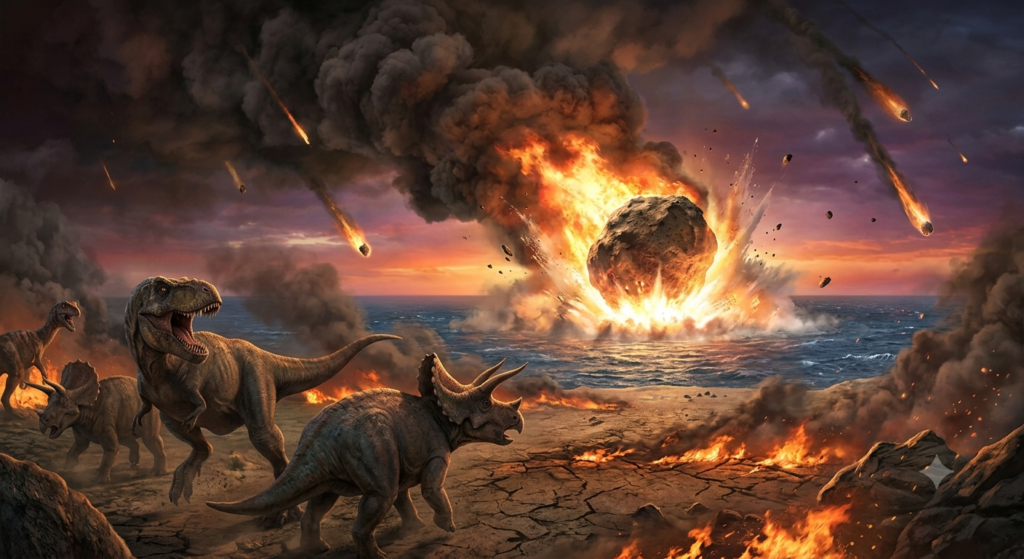 Meteorito que extinguió a dinosaurios era un raro fragmento del sistema solar, revela estudio