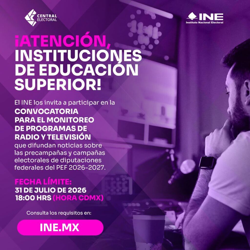 Convoca INE a universidades para evaluar sus campañas institucionales de 2026