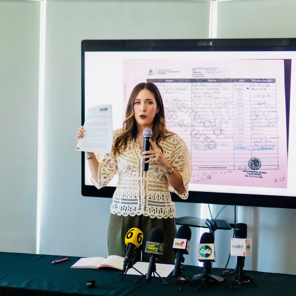 Alma Portillo anunciará denuncia contra titular de la JMAS de Parral