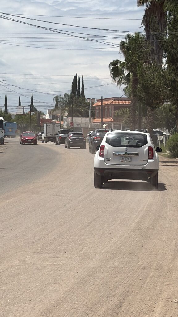 Vecinos de Avenida Real del Mezquital piden la barredora por exceso de tierra y polvo