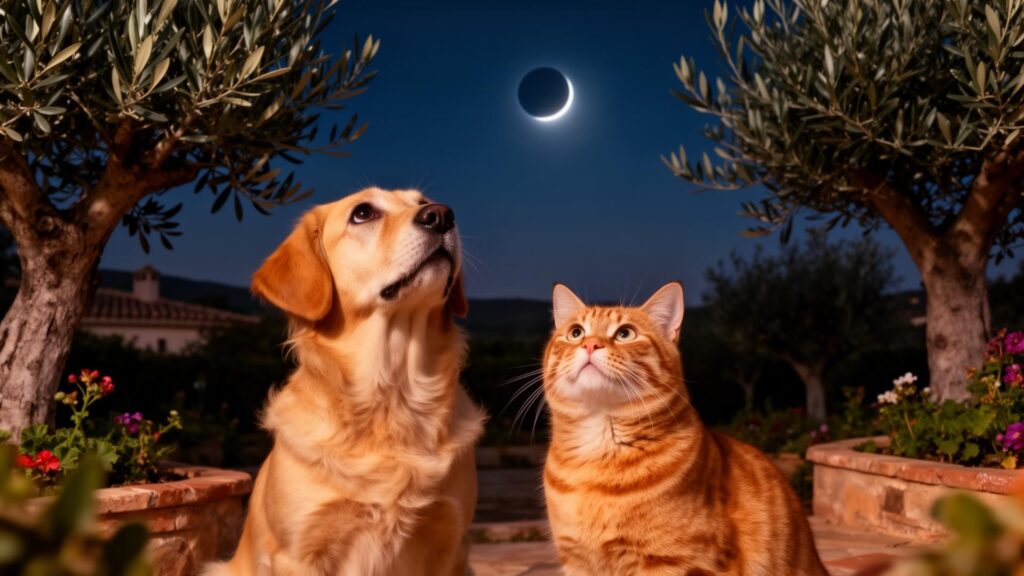 Así afecta un eclipse solar a perros, gatos y otros animales