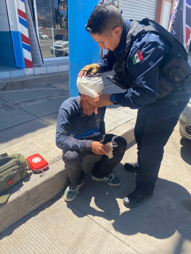 Operativo Dragón auxilia y lleva al hospital a un joven lesionado de la cabeza