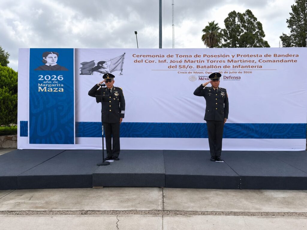 Nuevos Comandantes del 58 y 62 Batallones de Infantería en Zona Militar de Durango