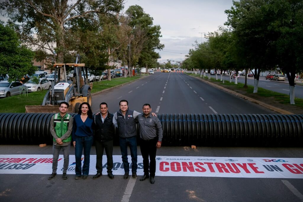 Colector Jalisco llega al 90% y acerca el fin de las inundaciones en el sur de Durango