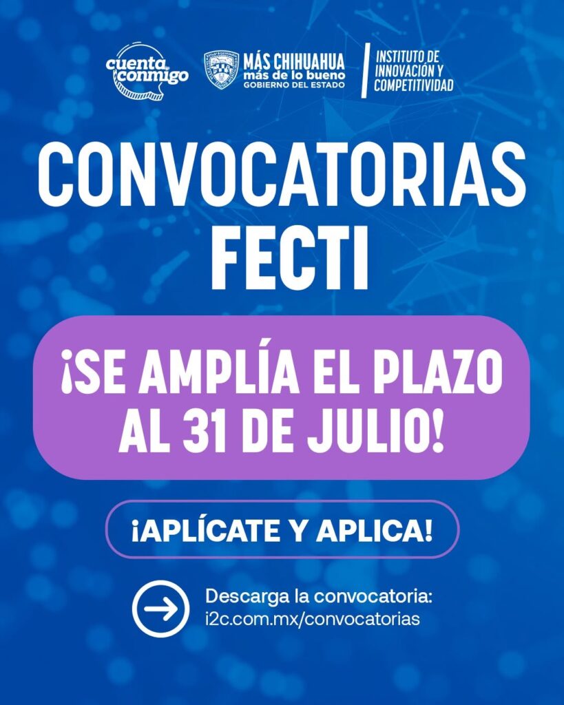 Amplían plazo para participar en convocatoria del FECTI