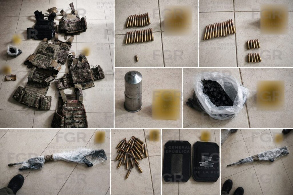 Aseguran en Durango residencia con granada, armas, cartuchos y vehículo