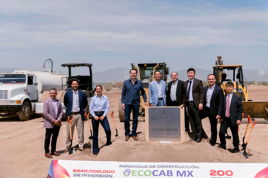 EcoCab inicia tercera planta en Durango con inversión de 540 mdp y 200 nuevos empleos