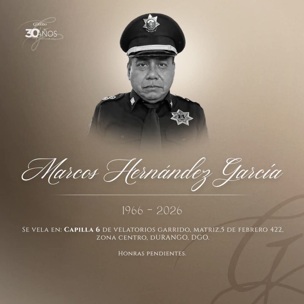 Pierde la vida un valioso elemento de la DMSP de Durango
