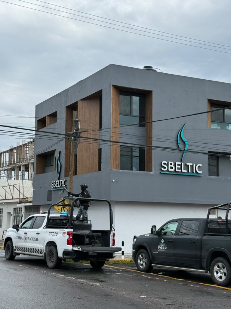 FGED, Defensa y GN catean conocida clínica estética de la ciudad de Durango