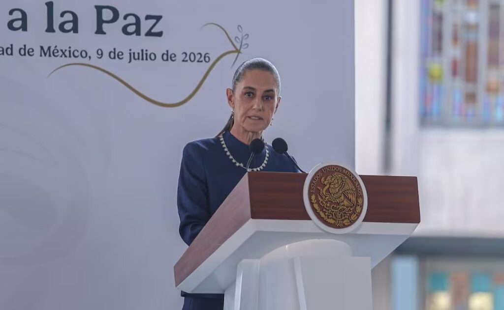 Sheinbaum llama al alto al fuego y pide a EU frenar el tráfico de armas hacia México